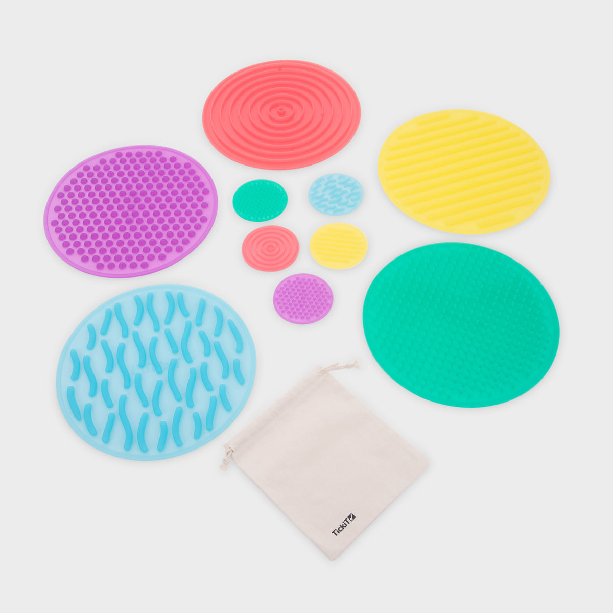 Tickit SiliShapes Manos Y Pies De Silicona Texturizada – Set De 10 Pares Para Juego Sensorial, Motricidad Y Reconocimiento De Texturas – Ideal Para Aprendizaje Activo Desde 2 Años