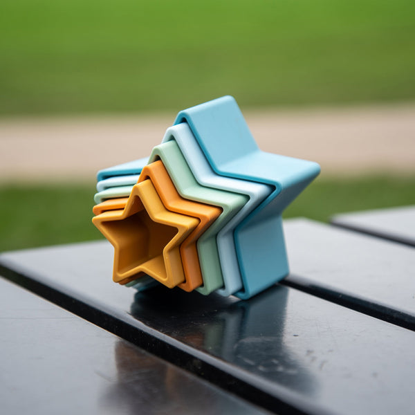 tickit SiliSoft® Star Stacking Cups (Neutral) -