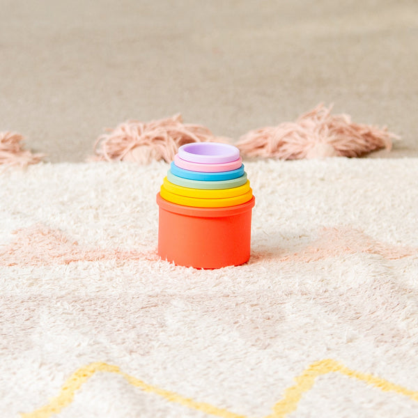 tickit SiliSoft® Round Stacking Cups (Rainbow) -