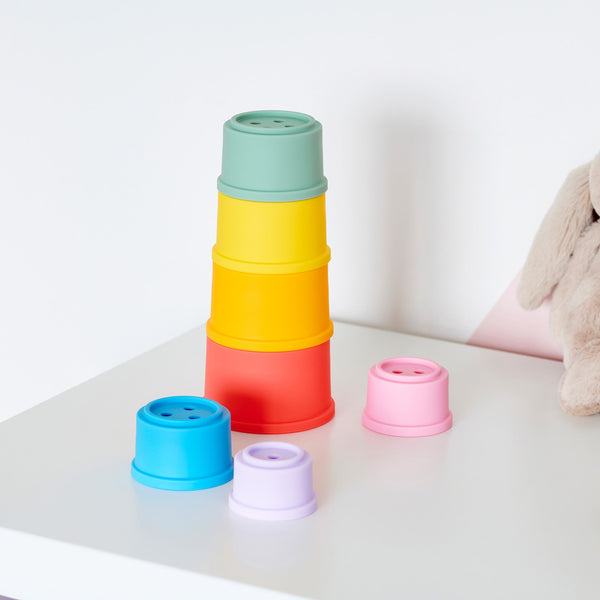tickit SiliSoft® Round Stacking Cups (Rainbow) -