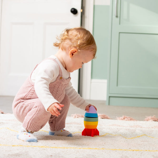 tickit SiliSoft® Rocket Stacker (Rainbow) -