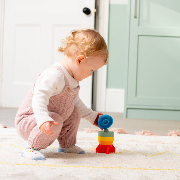 tickit SiliSoft® Rocket Stacker (Rainbow) -