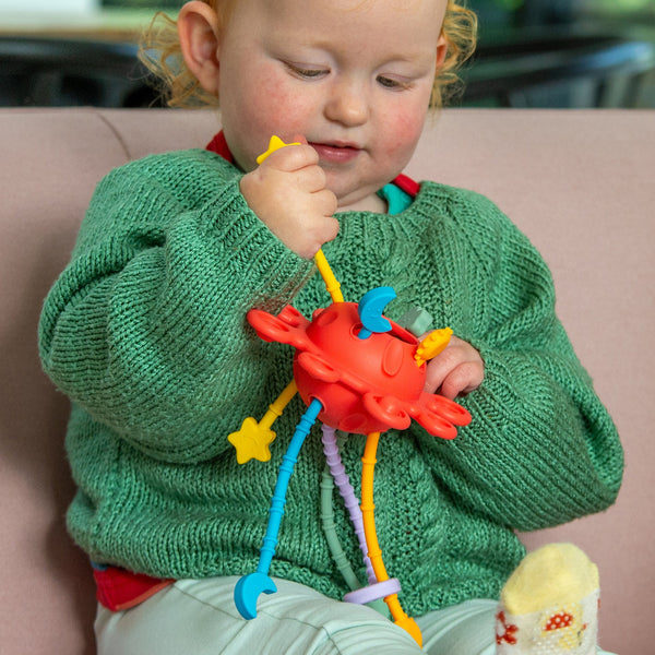 tickit SiliSoft® Zip Pull Toy (Rainbow) -