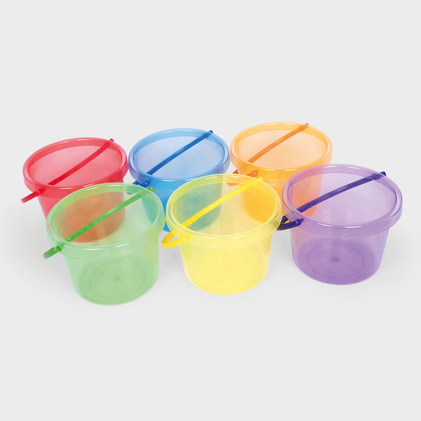tickit Translucent Colour Buckets, Funnels & Jugs Set -