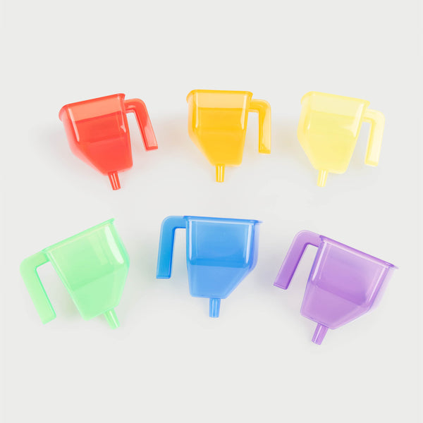 tickit Translucent Colour Buckets, Funnels & Jugs Set -