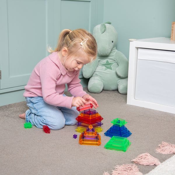 tickit Translucent Colour Pyramid Builder - Pack of 30 -
