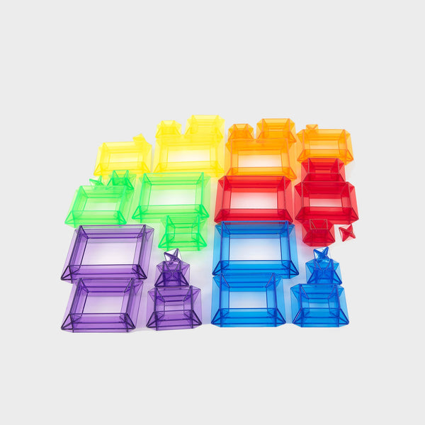 tickit Translucent Colour Pyramid Builder - Pack of 30 -
