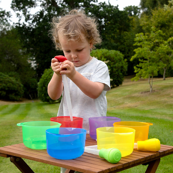 tickit Translucent Colour Pouring Bowls - Pack of 6 -