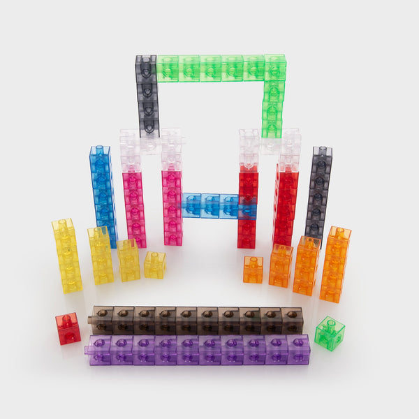 tickit Translucent Colour Linking Cubes -