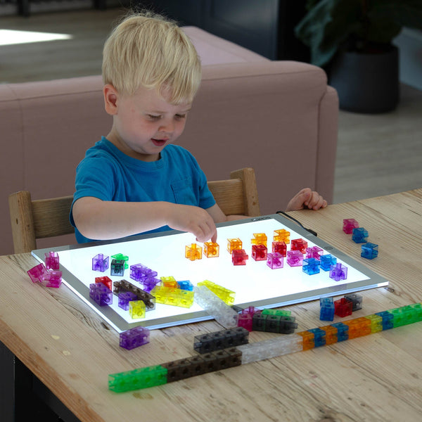 tickit Translucent Colour Linking Cubes -