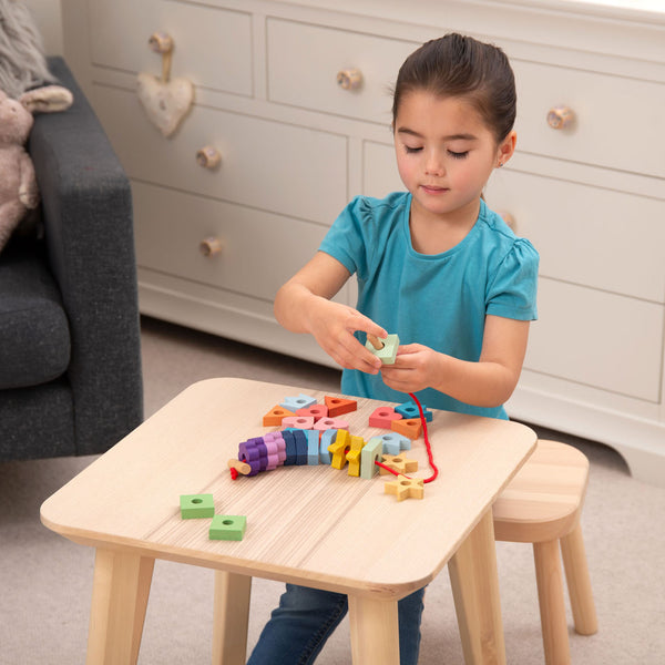 tickit Rainbow Wooden Lacing Shapes -