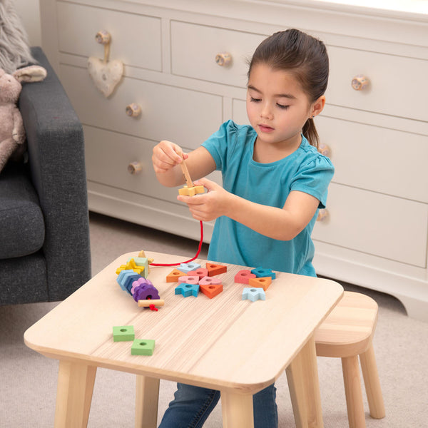 tickit Rainbow Wooden Lacing Shapes -