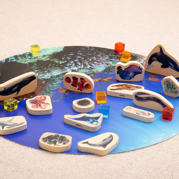 tickit Wooden Sea Life Blocks -