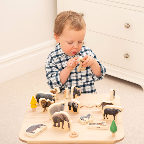tickit Wooden Wild Animal Blocks -