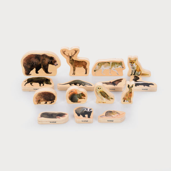 tickit Wooden Forest Animal Blocks -