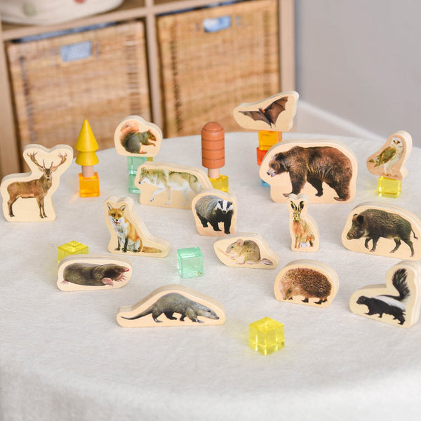 tickit Wooden Forest Animal Blocks -