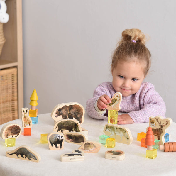 tickit Wooden Forest Animal Blocks -