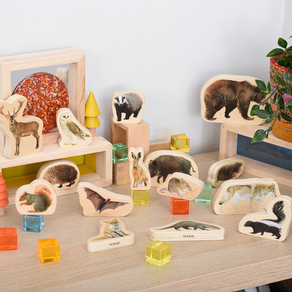 tickit Wooden Forest Animal Blocks -