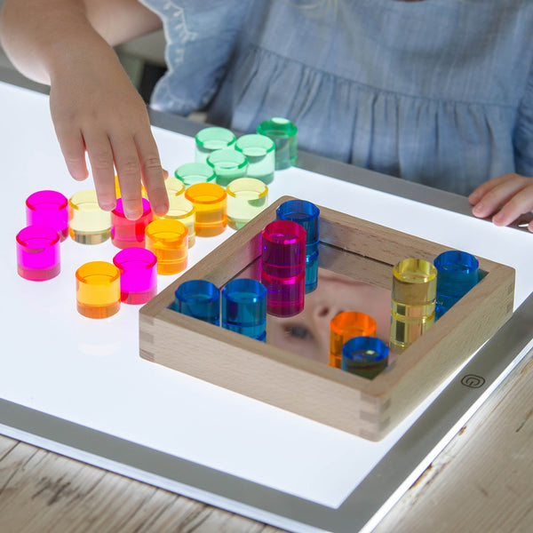 tickit Gem Circle Mirror Tray -