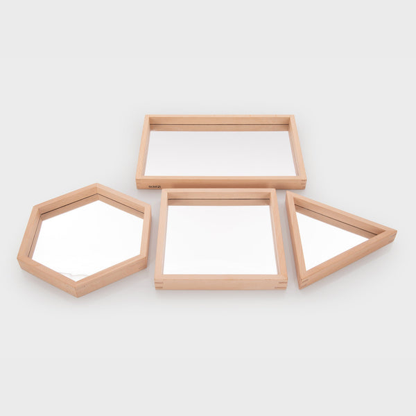 tickit Wooden Shape Mirror Tray -