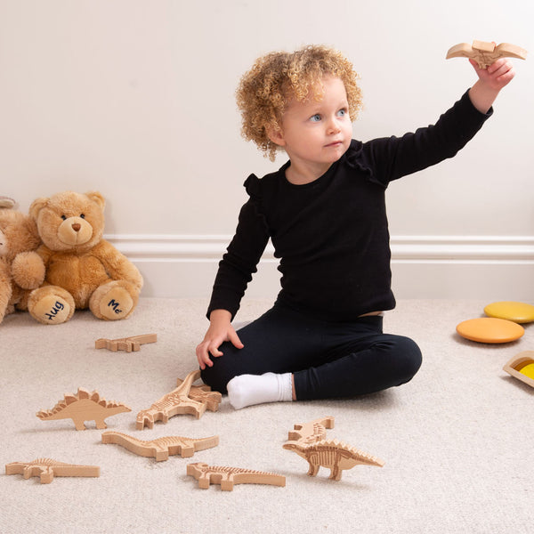 tickit Wooden Dinosaur Blocks -