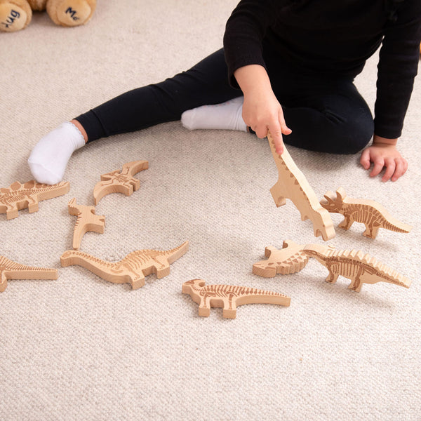 tickit Wooden Dinosaur Blocks -