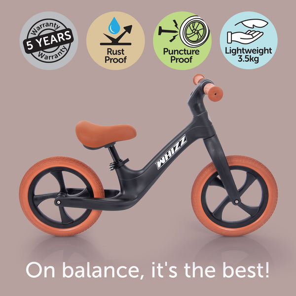 tickit Whizz Balance Bike - Black -