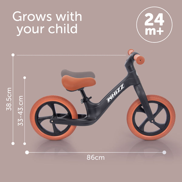 tickit Whizz Balance Bike - Black -