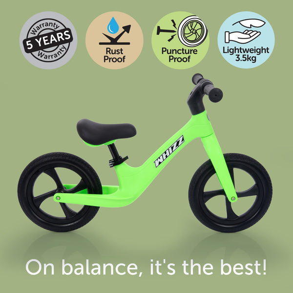 tickit Whizz Balance Bike - Green -
