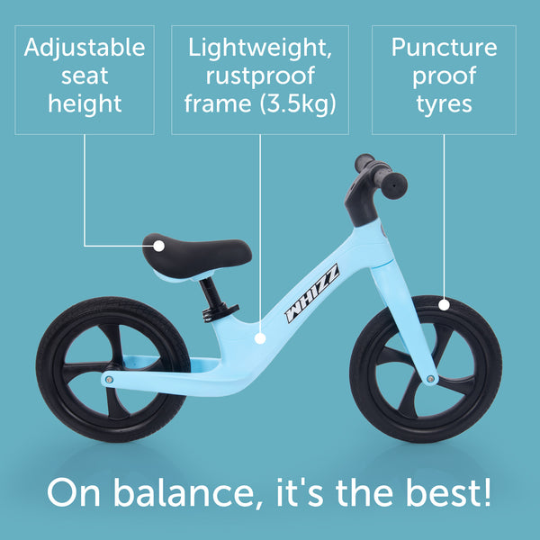 tickit Whizz Balance Bike - Blue -