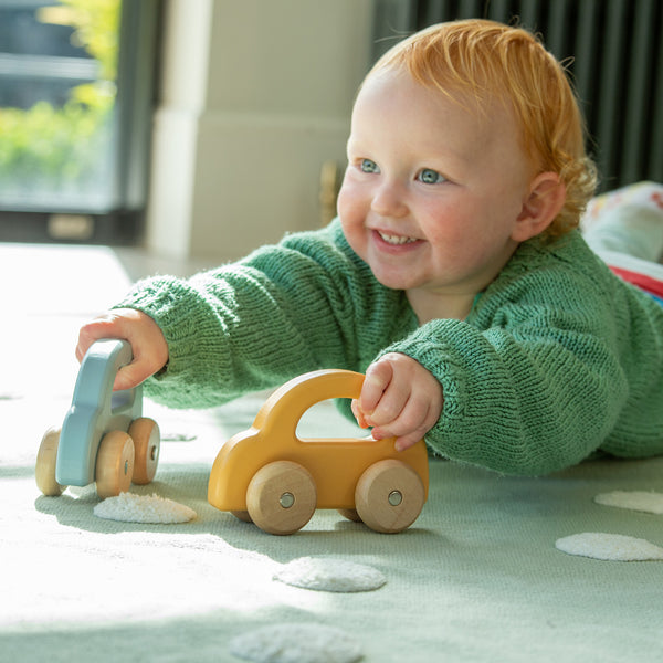 tickit Wooden Car Yellow -