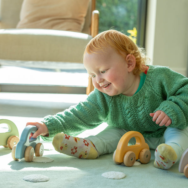 tickit Wooden Car Green -