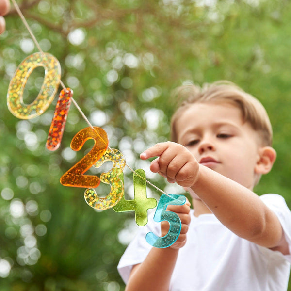 tickit Rainbow Glitter Numbers -