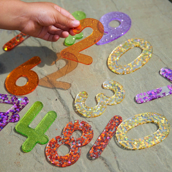 tickit Rainbow Glitter Numbers -