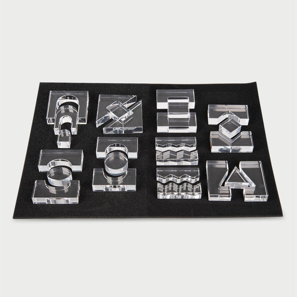 tickit Clear Crystal Block Set -