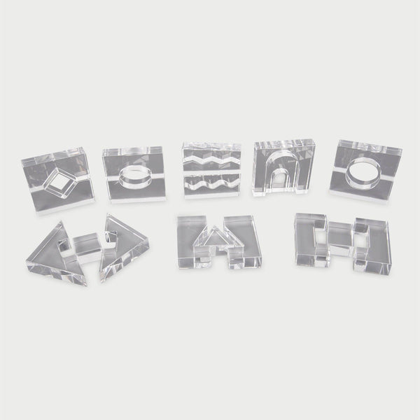 tickit Clear Crystal Block Set -