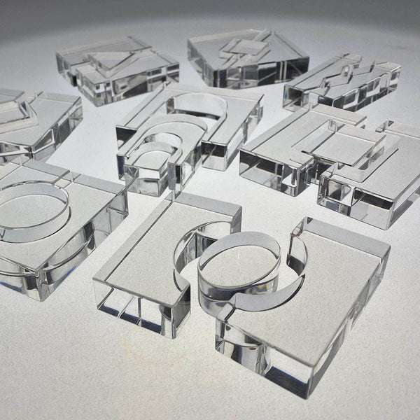 tickit Clear Crystal Block Set -