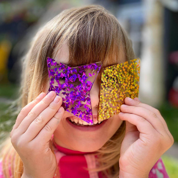 tickit Rainbow Glitter Shapes -