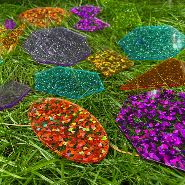 tickit Rainbow Glitter Shapes -