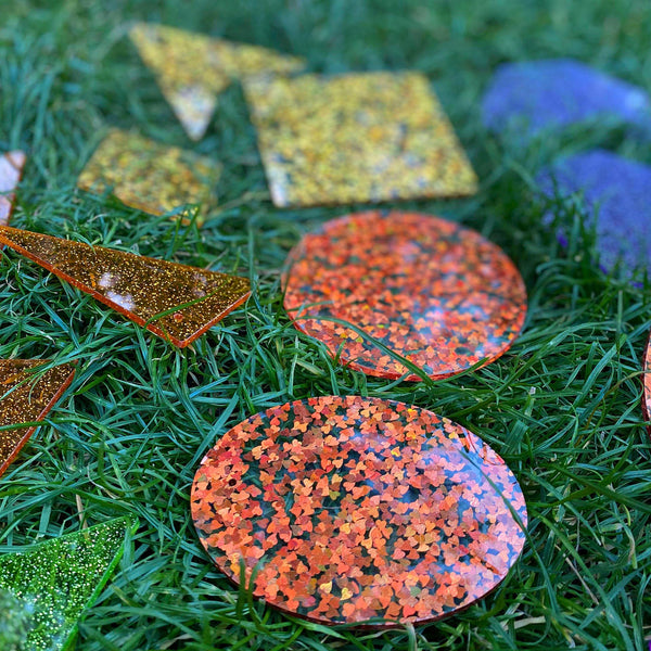 tickit Rainbow Glitter Shapes -