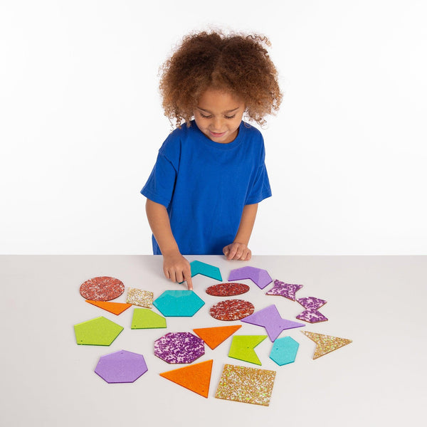 tickit Rainbow Glitter Shapes -