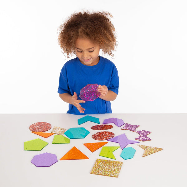 tickit Rainbow Glitter Shapes -