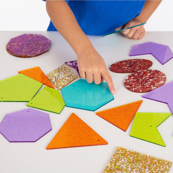 tickit Rainbow Glitter Shapes -