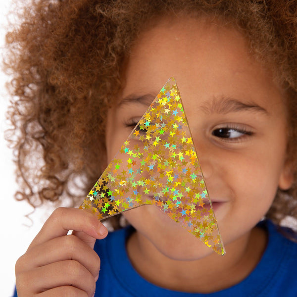 tickit Rainbow Glitter Shapes -