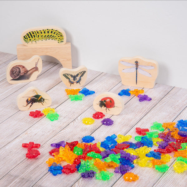 tickit Translucent Colour Bugs - Pack of 96 -