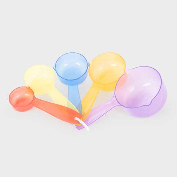 tickit Translucent Colour Measuring Cups - Pack of 5 -
