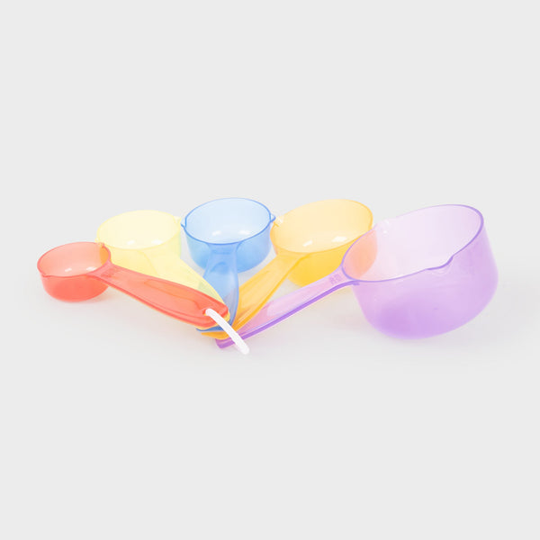 tickit Translucent Colour Measuring Cups - Pack of 5 -