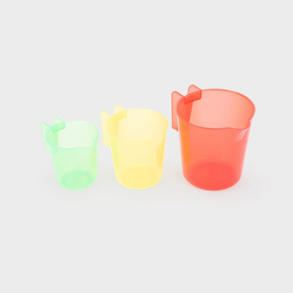 tickit Translucent Colour Nesting Jugs - Pack of 3 -