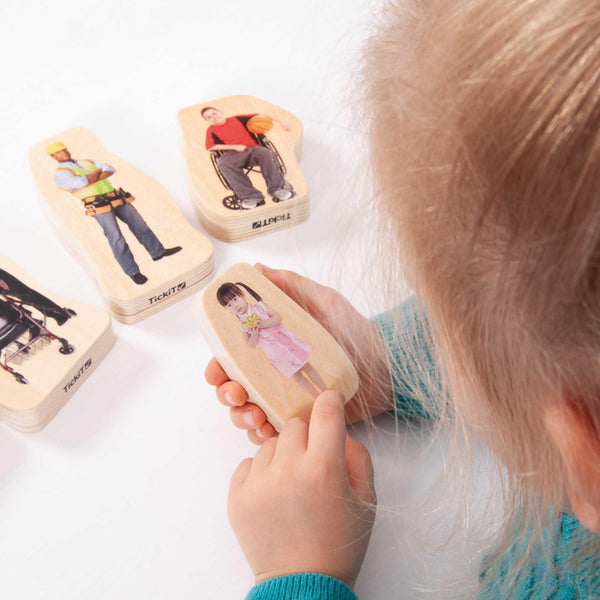 tickit Wooden Community People Blocks -