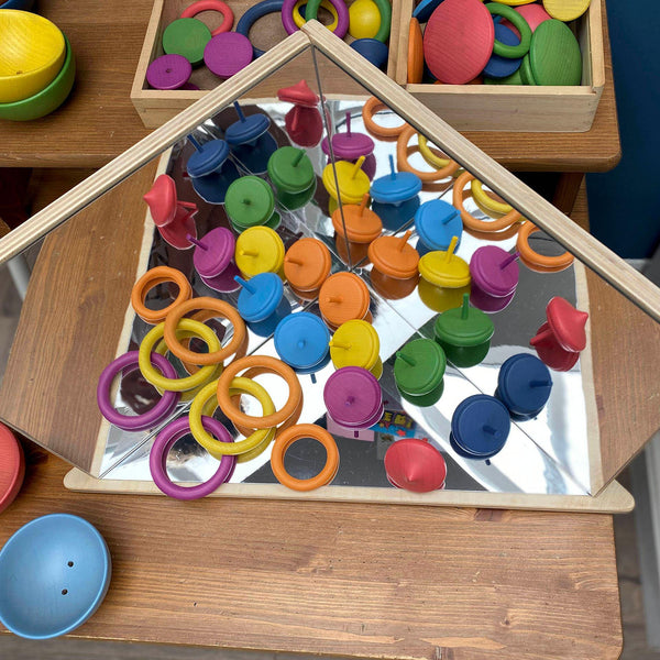 tickit Wooden 4-Way Mirror -